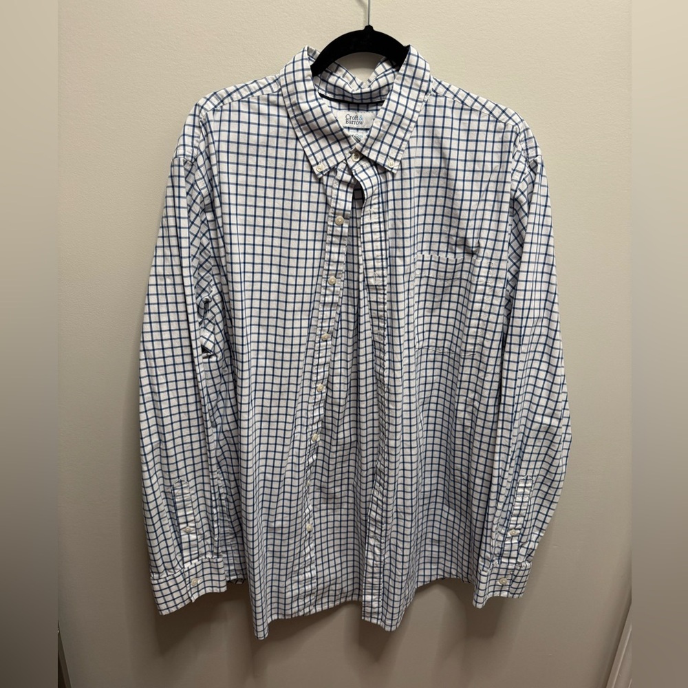 Men’s Croft and Borrow Long-sleeve Button Down Dress Shirt